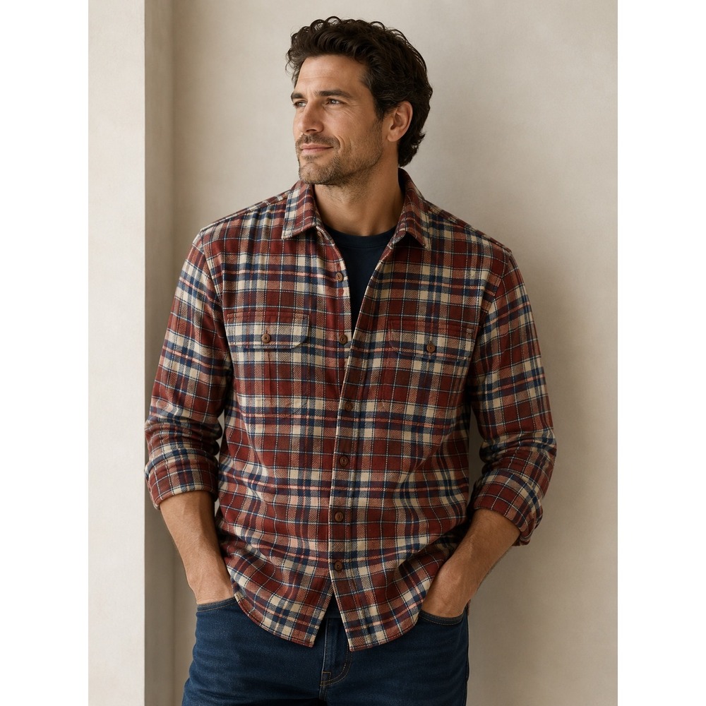 Pendleton Thomas Kay Plaid Wool Button Up Flannel Mens Small Old Money